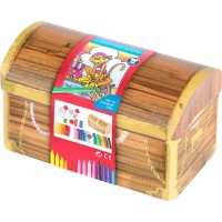 Dětské fixy Faber-Castell Connector - Pirátská truhla - 33 barev - 0081/1555360