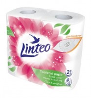 Toaletní papír Linteo – bílý, 2vrstvý, 4 role - 20677
