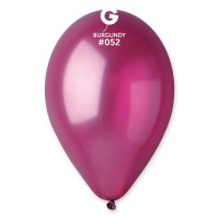 Balónky nafukovací METAL -  burgundy - 100 ks - GM90/52