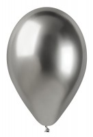 Balónky nafukovací SHINY - stříbrné - 33 cm - 50 ks - GB120 89