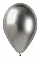 Nafukovací balónky SHINY - stříbrné - 33 cm - 50 ks - GB120 89