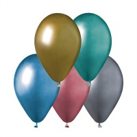Nafukovací balónky CHROME - 5 ks - PGB120 OB