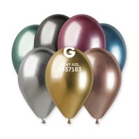 Nafukovací balónky SHINY - mix - 33 cm - 50 ks - GB120