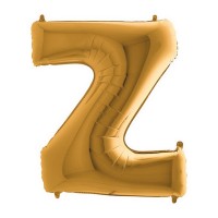 Balónek fóliový 102 cm - písmeno Z - zlatý - WGOLD Z