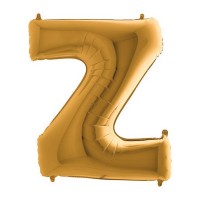 Fóliový balónek 102 cm - písmeno Z - zlatý - WGOLD Z