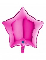 Balónek fóliový 46 cm - hvězda - magenta - W18HMA