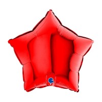 Fóliový balónek 46 cm - hvězda - červená - W18HC