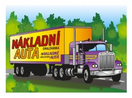 Omalovánky A5 - Nákladní auta - B0422