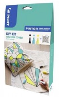 Kreativní set Pilot - Pintor - 3x akrylový popisovač + povlak na polštář - 4074/S3