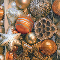 Vánoční ubrousky Gomar L - Shining Balls - 60807