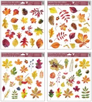 Okenní fólie - podzimní listy - 30 x 33,5 cm - 803