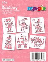 Šablony Magic - sada E1 - Pohádka - 6 ks - 8040