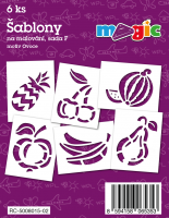 Šablony Magic - sada F - Ovoce - 6 ks - 8015