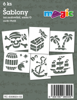 Šablony Magic - sada O - Piráti - 6 ks - 8024