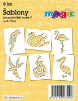 Šablony Magic - sada U - Ptáci - 6 ks - 8030