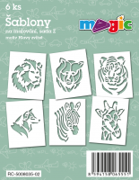 Šablony Magic - sada Z - Hlavy zvířat - 6 ks - 8035