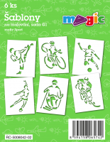 Šablony Magic - sada G1 - Sport - 6 ks - 8042