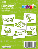 Šablony Magic - sada A - Zvířátka - 6 ks - 8010