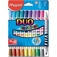 Dětské fixy Maped - Color'Peps Duo - 10 oboustranných fixů