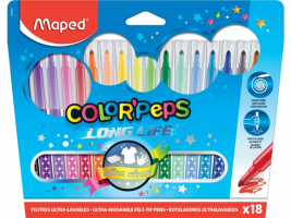 Fixy MAPED Color'Peps Long Life - 18 barev - 9845021