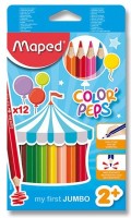 Pastelky Maped - Color´Peps Jumbo - trojboké - 12 barev - 9834010