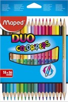 Oboustranné trojhranné pastelky MAPED Color'Peps Duo - 18 ks - 0086/9829601