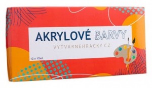 Akrylové barvy - 12 x 12 ml - CP9612