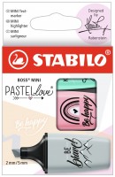 Zvýrazňovač - STABILO BOSS MINI Pastellove 2.0 - 3 ks