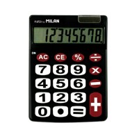 Kalkulačka Milan - 8 míst černá - 151708