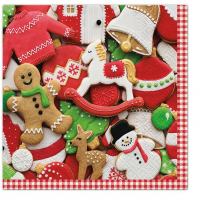 Vánoční ubrousky TeTe L - Gingerbread - TL232700
