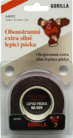 Oboustranná lepicí páska Gorilla - 15 mm x 2 m - 42321