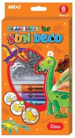 Barvičky na sklo DINO - 6 barev + 6 sklíček - 6597