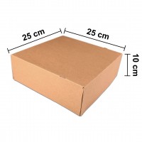 Dortová krabice KRAFT - 25 x 25 x 10 cm - 901.25