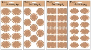 Samolepky popisovací - korkové - 28 x 14 cm - 1317