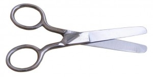 Školní nůžky Europen - nerez - 12 cm - kulatá špička - 21128
