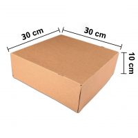 Dortová krabice KRAFT - 30 x 30 x 10 cm - 901.30