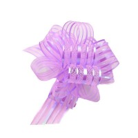 Stuha stahovací - organza LUX - 3/100 cm - levandulová - 161412