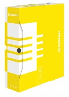 Archivační box Donau A4 - 8 cm - žlutá