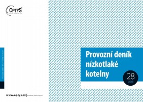 Provozní deník kotelny A4 - OP 1240