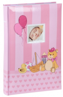 Fotoalbum 10 x 15 cm - 300 fotek - Teddy 2 - růžová - 235944 2