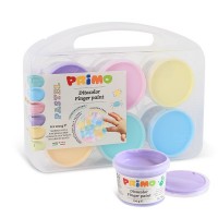 Prstové barvy Primo - sada 6 x 100g - pastel - M-2212TD6PAST