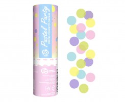 Vystřelovací konfety - Pastel Party - různobarevná kolečka - 407043