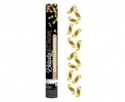 Vystřelovací konfety - Beauty & Charm - zlaté proužky - KP-ZP40