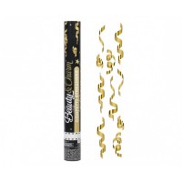 Vystřelovací konfety - Beauty & Charm - zlaté serpentýny - JC-KPSZ40