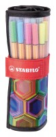 Jemný liner - STABILO point 88 - ARTY - 25 ks rollerset 8825-071-20