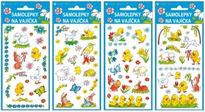 Gelové samolepky na vajíčka - tradiční motivy - 767