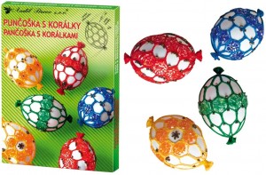 Sada k dekorování vajíček - punčoška s korálky - 7726