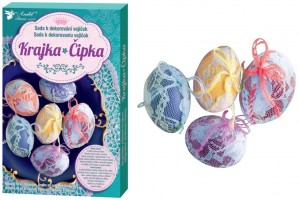 Sada k dekorování vajíček - krajka - 7706