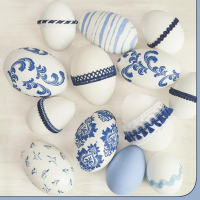 Velikonoční ubrousky Daisy L - Blue Style Easter Eggs - SD_WL_009701