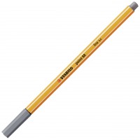 Jemný liner STABILO point 88 - tm. šedá 88/96
